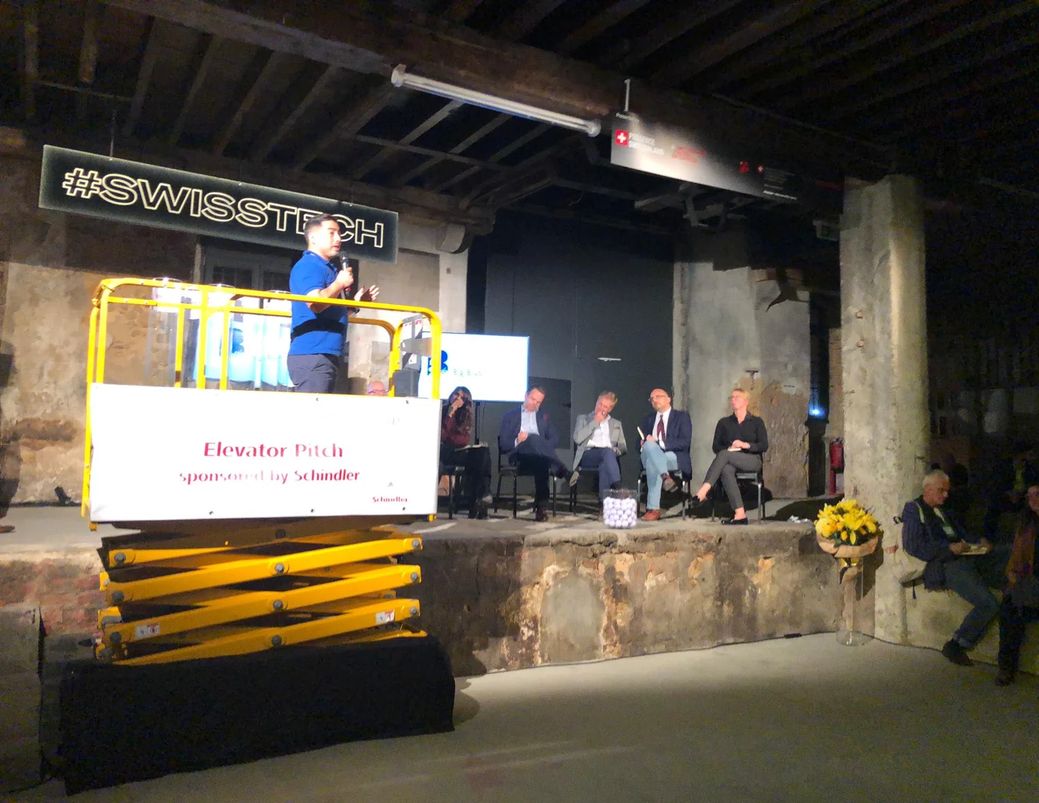 Pitching in the Swiss startup ecosystem.